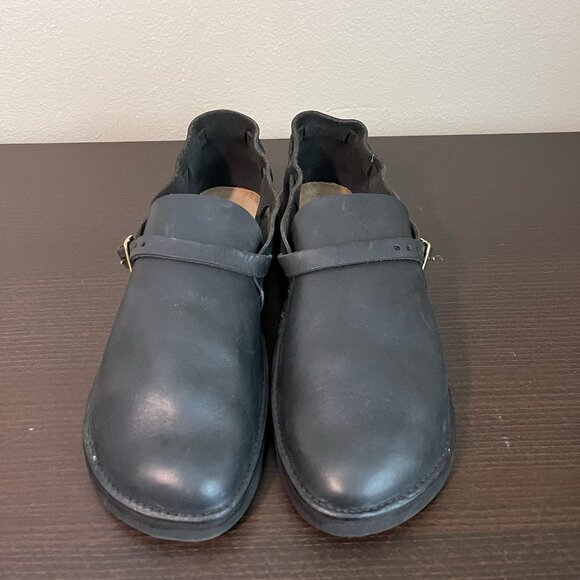 Aurora Shoe Co. Middle English Men’s Flats 11B Black Leather Strap Minimalist NY - Picture 1 of 9